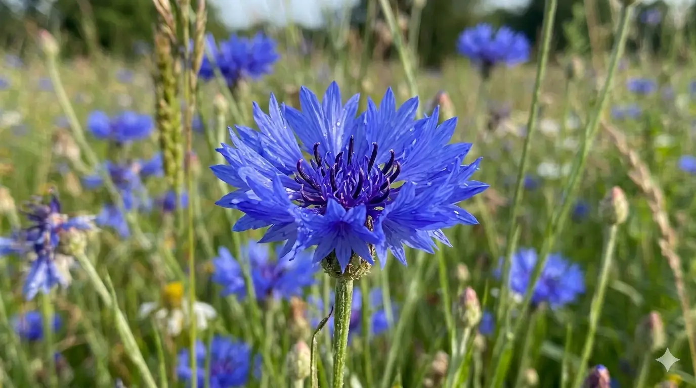 Blue Cornflower Neela Phool